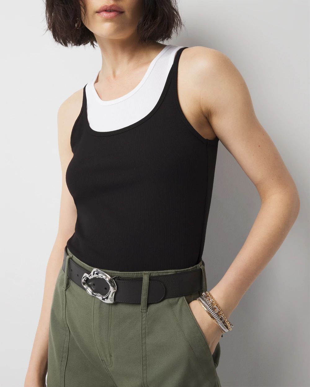 ★FANCYCLUB★SIDE BUCKLE RIBBED TEE (DARK BEIGE)★正規品 FANCY CLUB】SIDE BUCKLE RIBBED TEE | ITEM,TOPS,TEE